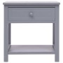 Bedside tables 2 units gray Paulownia wood 40x29x42cm by vidaXL, Nightstands - Ref: Foro24-284051, Price: 58,13 €, Discount: %