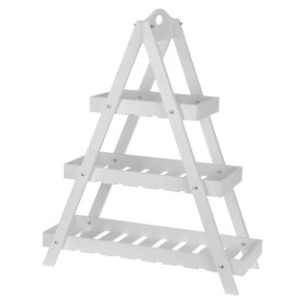 ProGarden Estantería triangular 3 niveles MDF blanco de ProGarden, Soportes para macetas - Ref: Foro24-442202, Precio: 51,04 ...