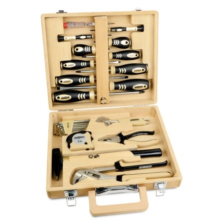 Brüder Mannesmann 24-Piece Tool Set Bamboo Case by Brüder Mannesmann, Hand Tool Sets - Ref: Foro24-443682, Price: 70,66 €, Di...