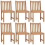 Garden chairs 6 units with solid teak wood cushions by vidaXL, Garden chairs - Ref: Foro24-3073134, Price: 625,41 €, Discount: %