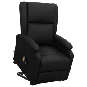 Sillón de masaje elevable cuero sintético negro de vidaXL, Sillones de masaje eléctricos - Ref: Foro24-329692, Precio: 391,99...