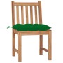 Garden chairs 8 units solid teak wood with cushions by vidaXL, Garden chairs - Ref: Foro24-3073162, Price: 817,62 €, Discount: %