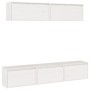 Muebles para TV 5 piezas madera maciza de pino blanco de vidaXL, Muebles TV - Ref: Foro24-3100150, Precio: 227,83 €, Descuent...