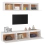 TV furniture 5 pieces solid white pine wood by vidaXL, TV Furniture - Ref: Foro24-3100150, Price: 227,83 €, Discount: %