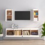 TV furniture set, 4 pieces made of solid white pine wood by vidaXL, TV Furniture - Ref: Foro24-3100170, Price: 179,99 €, Disc...