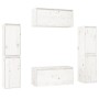 Muebles para TV 6 piezas madera maciza de pino blanco de vidaXL, Muebles TV - Ref: Foro24-3100265, Precio: 252,99 €, Descuent...