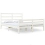 Estructura de cama madera maciza pino blanco 120x190 cm de vidaXL, Camas y somieres - Ref: Foro24-3103684, Precio: 134,29 €, ...