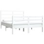 Estructura de cama madera maciza pino blanco 120x190 cm de vidaXL, Camas y somieres - Ref: Foro24-3104977, Precio: 130,00 €, ...