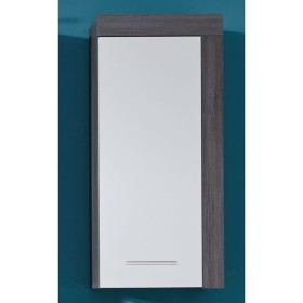 Trendteam Miami White and Smoked Silver Bathroom Wall Cabinet by Trendteam, bathroom vanities - Ref: Foro24-445398, Price: 61...