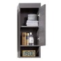 Trendeteam Smoked Silver Runner Wall Cabinet by Trendteam, bathroom vanities - Ref: Foro24-445426, Price: 85,11 €, Discount: %