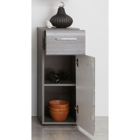 Trendeteam Line bathroom storage cabinet in smoked silver by Trendteam, bathroom vanities - Ref: Foro24-445453, Price: 107,99...