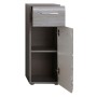 Trendeteam Line bathroom storage cabinet in smoked silver by Trendteam, bathroom vanities - Ref: Foro24-445453, Price: 107,64...