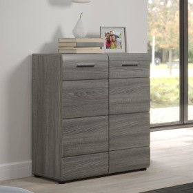 Trendeteam Line Chest of Drawers Smoked Silver by Trendteam, Drawers - Ref: Foro24-445454, Price: 198,99 €, Discount: %