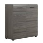 Trendeteam Line Chest of Drawers Smoked Silver by Trendteam, Drawers - Ref: Foro24-445454, Price: 198,59 €, Discount: %