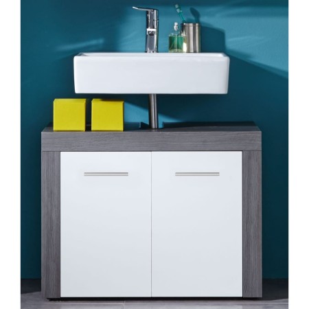 Trendteam White and Smoked Silver Miami Vanity Cabinet by Trendteam, bathroom vanities - Ref: Foro24-445396, Price: 105,99 €,...