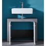 Trendteam White and Smoked Silver Miami Vanity Cabinet by Trendteam, bathroom vanities - Ref: Foro24-445396, Price: 105,99 €,...