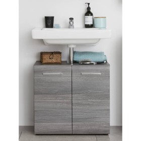 Trendteam Line washbasin cabinet in smoked silver by Trendteam, bathroom vanities - Ref: Foro24-445449, Price: 119,99 €, Disc...