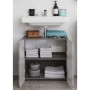 Trendteam Line washbasin cabinet in smoked silver by Trendteam, bathroom vanities - Ref: Foro24-445449, Price: 119,99 €, Disc...