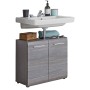 Trendteam Line washbasin cabinet in smoked silver by Trendteam, bathroom vanities - Ref: Foro24-445449, Price: 119,99 €, Disc...