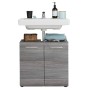 Trendteam Line washbasin cabinet in smoked silver by Trendteam, bathroom vanities - Ref: Foro24-445449, Price: 119,99 €, Disc...