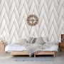 DUTCH WALLCOVERINGS Papel pintado Geometric blanco y dorado de DUTCH WALLCOVERINGS, Papel pintado - Ref: Foro24-442573, Preci...