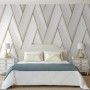 DUTCH WALLCOVERINGS Papel pintado Geometric blanco y dorado de DUTCH WALLCOVERINGS, Papel pintado - Ref: Foro24-442573, Preci...