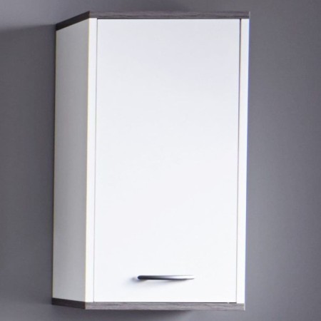 Trendteam SanDiego White and Smoked Silver Bathroom Wall Cabinet by Trendteam, bathroom vanities - Ref: Foro24-445434, Price:...