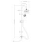 EISL EASY VITAL chrome shower set by EISL, shower heads - Ref: Foro24-446471, Price: 55,54 €, Discount: %