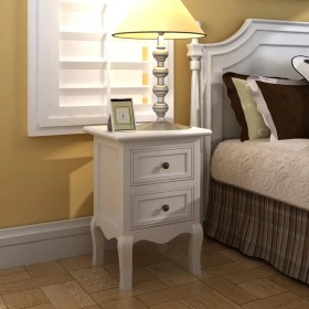 Nightstands 4 units with 2 white MDF drawers by vidaXL, Nightstands - Ref: Foro24-276039, Price: 334,54 €, Discount: %