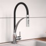 EISL Einhebel-Küchenarmatur mit Soft-Touch-Auslauf CARNEO Schwarzchrom von EISL, Wasserhähne - Ref: Foro24-446464, Preis: 110...