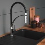 EISL Einhebel-Küchenarmatur mit Soft-Touch-Auslauf CARNEO Schwarzchrom von EISL, Wasserhähne - Ref: Foro24-446464, Preis: 110...