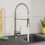 EISL Single-lever kitchen faucet with removable spring spout LEON nickel by EISL, Faucets - Ref: Foro24-446463, Price: 127,70...