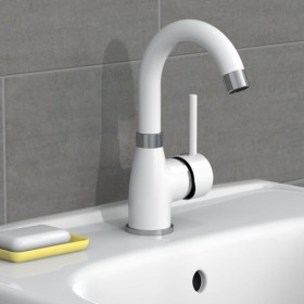 EISL FUTURA chrome white single lever basin mixer by EISL, Faucets - Ref: Foro24-446490, Price: 78,38 €, Discount: %