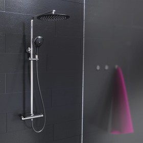 EISL Shower with mixer tap and thermostat GRANDE VITA black chrome by EISL, shower heads - Ref: Foro24-446477, Price: 186,99 ...