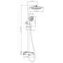 EISL Dusche mit Mischbatterie und Thermostat GRANDE VITA Schwarzchrom von EISL, Duschköpfe - Ref: Foro24-446477, Preis: 186,4...