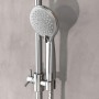 EISL Chrome Screwing or Sticking Shower Set by EISL, shower heads - Ref: Foro24-446506, Price: 82,16 €, Discount: %