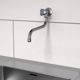 SCHÜTTE CARNEO chrome swivel wall tap by SCHÜTTE, Faucets - Ref: Foro24-446556, Price: 28,64 €, Discount: %