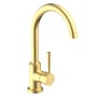 SCHÜTTE Single lever kitchen faucet with round spout CORNWALL matte gold by SCHÜTTE, Faucets - Ref: Foro24-446562, Price: 92,...