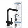 SCHÜTTE Single-lever kitchen faucet with removable spout LONDON matte black by SCHÜTTE, Faucets - Ref: Foro24-446563, Price: ...