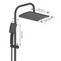 SCHÜTTE MALLORCA matte black shower set by SCHÜTTE, shower heads - Ref: Foro24-446560, Price: 118,31 €, Discount: %