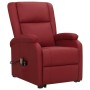 Sillón de masaje elevable cuero sintético rojo tinto de vidaXL, Sillones de masaje eléctricos - Ref: Foro24-329696, Precio: 3...