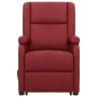 Sillón de masaje elevable cuero sintético rojo tinto de vidaXL, Sillones de masaje eléctricos - Ref: Foro24-329696, Precio: 3...