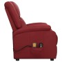 Sillón de masaje elevable cuero sintético rojo tinto de vidaXL, Sillones de masaje eléctricos - Ref: Foro24-329696, Precio: 3...