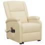 Sillón de masaje elevable cuero sintético crema de vidaXL, Sillones de masaje eléctricos - Ref: Foro24-329693, Precio: 373,04...