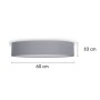 Smartwares Gray ceiling lamp 60x10 cm by Smartwares, ceiling lights - Ref: Foro24-444935, Price: 82,10 €, Discount: %