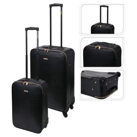 ProWorld 2-piece suitcase set black crocodile design by ProWorld, Suitcases - Ref: Foro24-445920, Price: 112,99 €, Discount: %