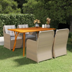 Brown 5-piece garden dining set by vidaXL, Garden sets - Ref: Foro24-3072152, Price: 789,99 €, Discount: %