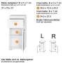 Trendteam Amanda weißer Badezimmerschrank von Trendteam, Badezimmerwaschtische - Ref: Foro24-445419, Preis: 121,99 €, Rabatt: %