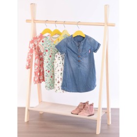 Storage solutions Children's coat rack with 1 pine wood shelf by Storage solutions, Dresser Organizers and Bar Hangers - Ref:...