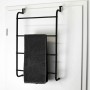 Bathroom Solutions Hängender Handtuchhalter für Türen, schwarzes Metall von Bathroom Solutions, Handtuchhalter - Ref: Foro24-...